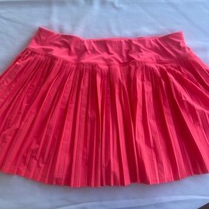 Plus Size Hot Pink Pleated Golf Skirt